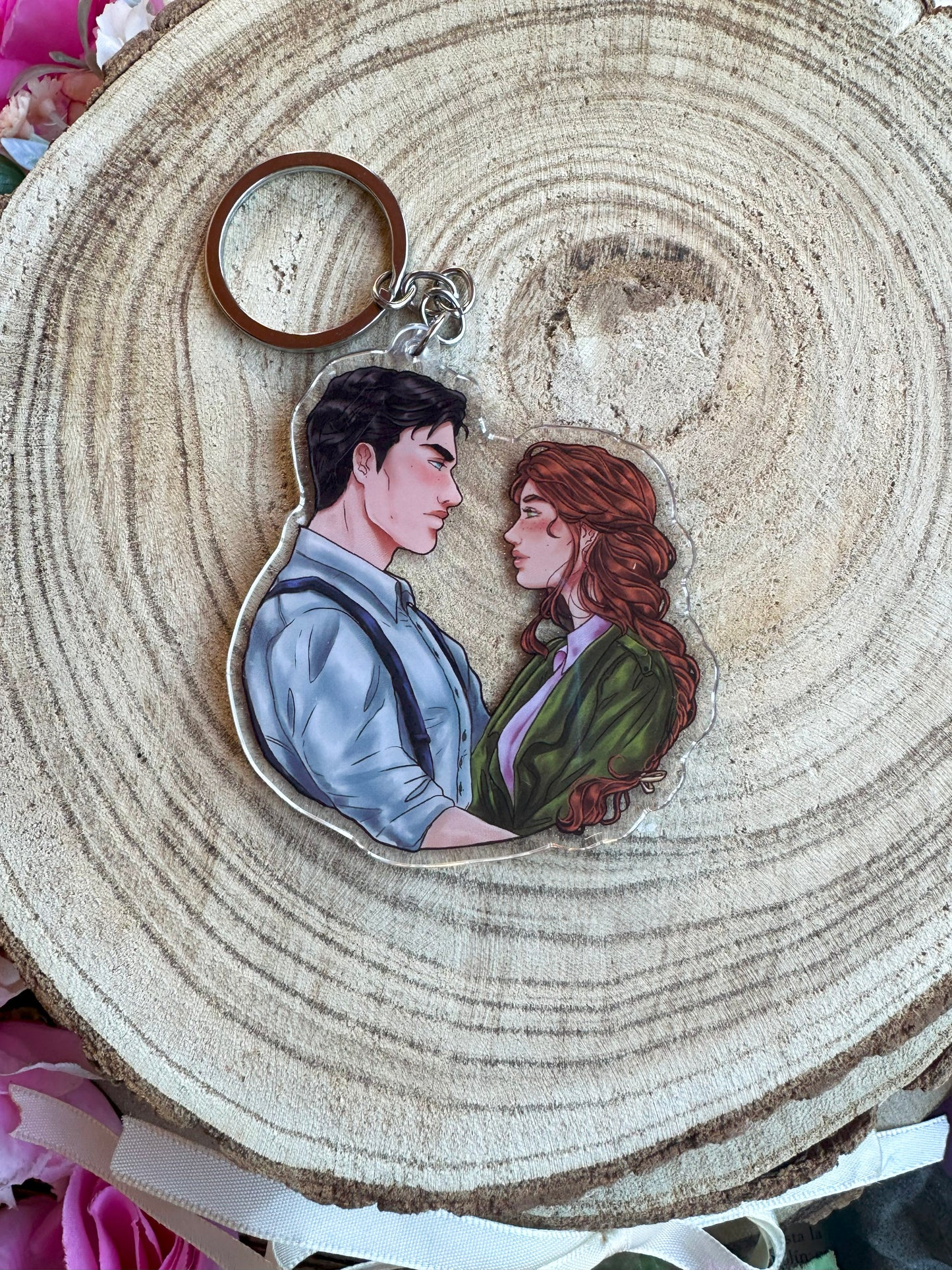 ELRIEL - Azriel & Elain - ACOMAF - ACOWAR - A Court of Thorns and Roses inspired transparent acrylic keychain