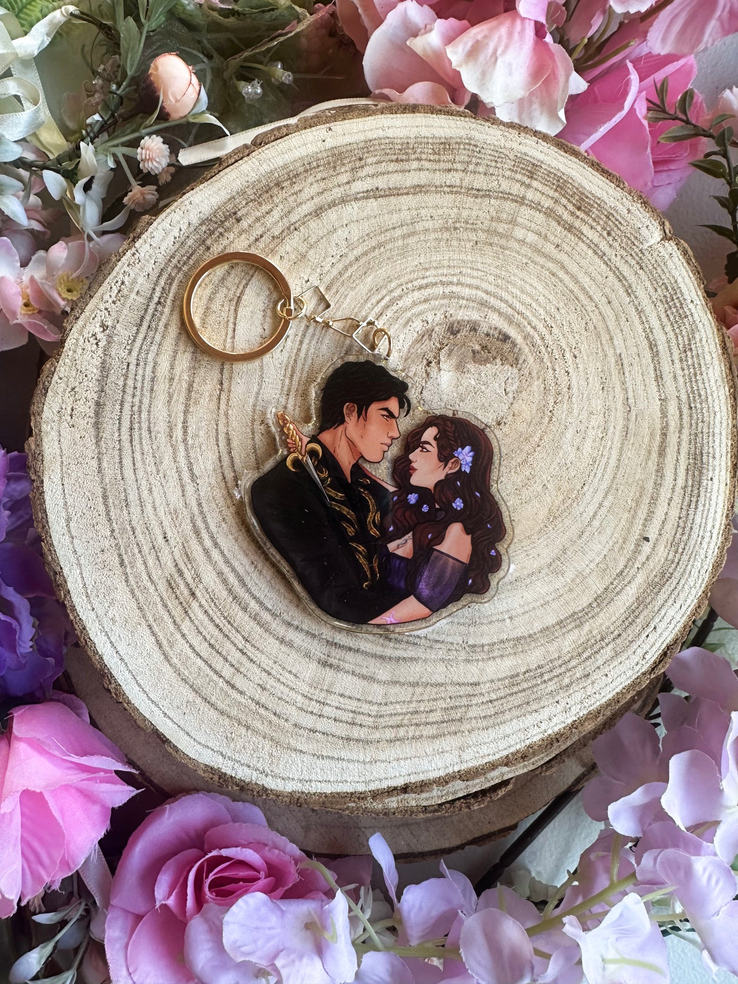 ELRIEL - Azriel & Elain - ACOMAF - ACOWAR - A Court of Thorns and Roses inspired transparent acrylic keychain