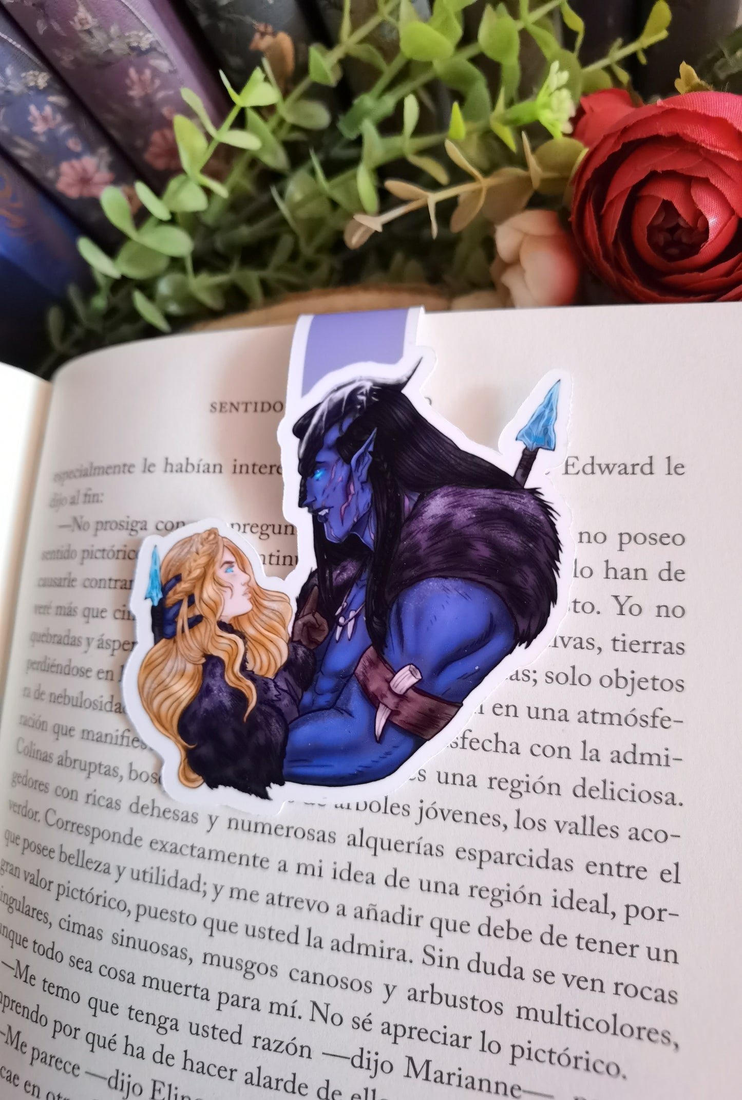 Magnetic Bookmark: Liz and Raahosh from Barbarian Mine