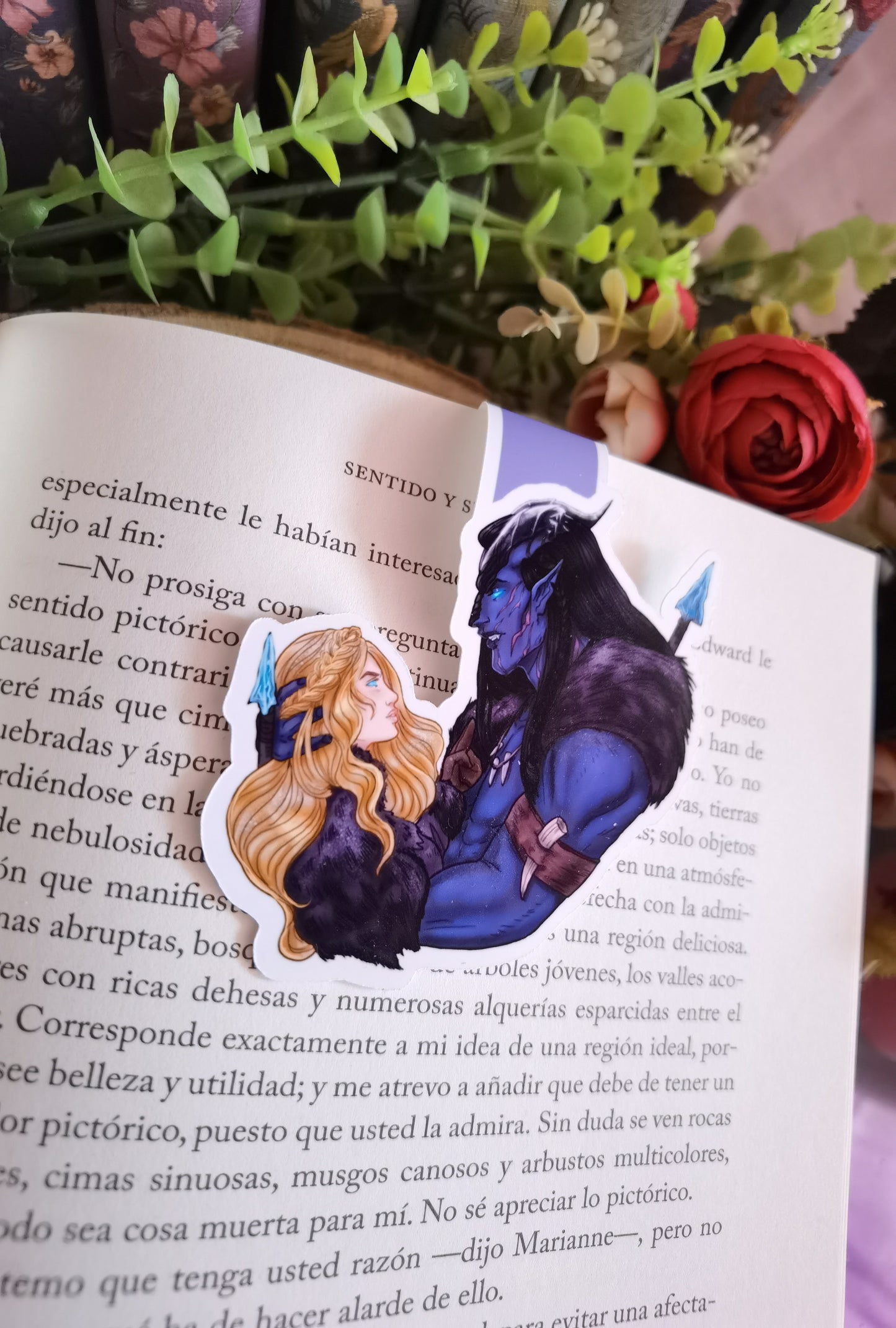 Magnetic Bookmark: Liz and Raahosh from Barbarian Mine