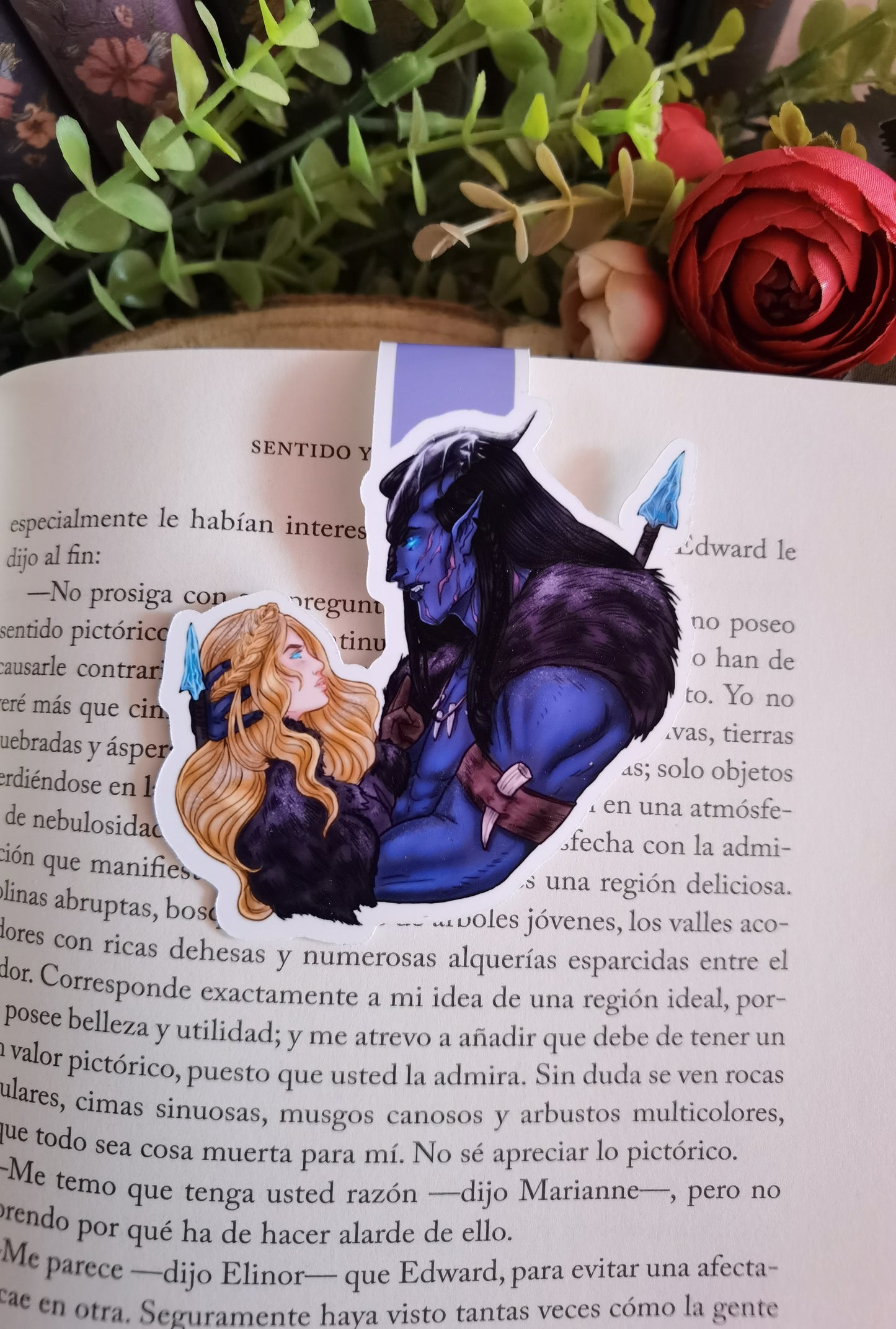 Magnetic Bookmark: Liz and Raahosh from Barbarian Mine