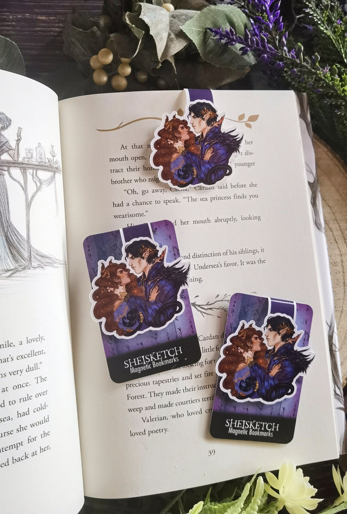 JURDAN - Cardan & Jude The Cruel Prince inspired Magnetic Bookmark