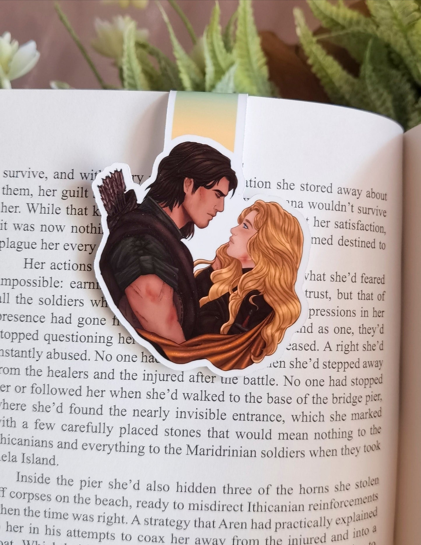 THE BRIDGE KINGDOM Lara x Aren Magnetic bookmark with official license (Laren)