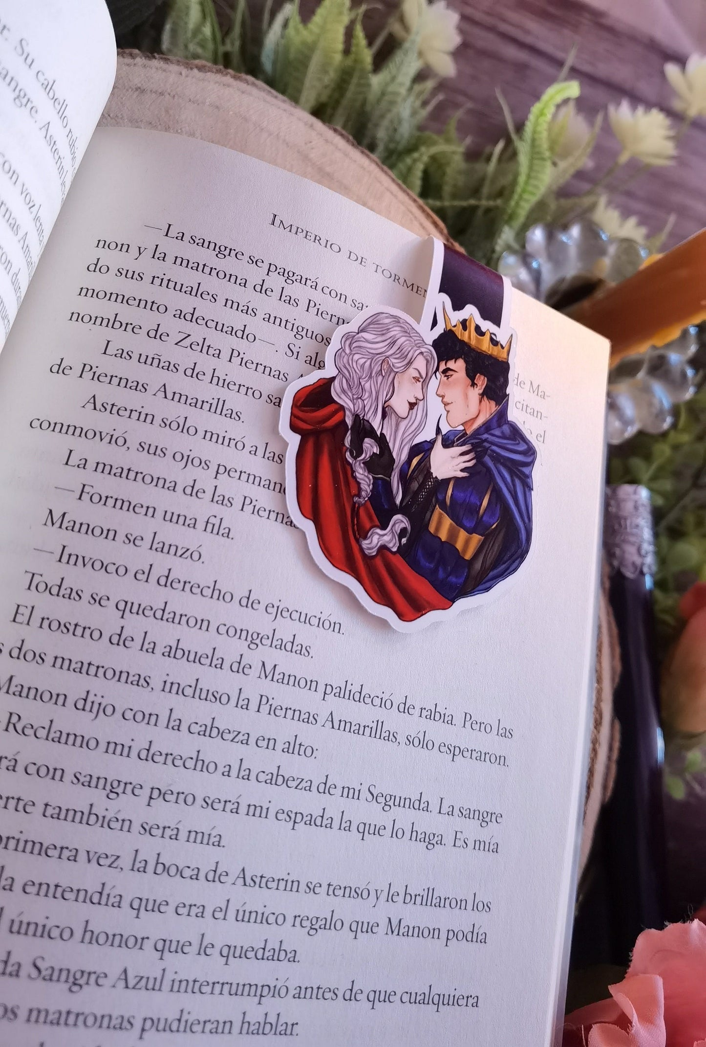 MANORIAN - Manon y Dorian Throne of Glass inspired magnetic bookmark