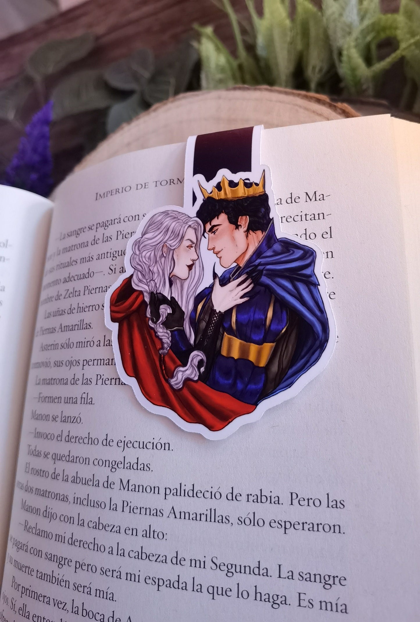 MANORIAN - Manon y Dorian Throne of Glass inspired magnetic bookmark