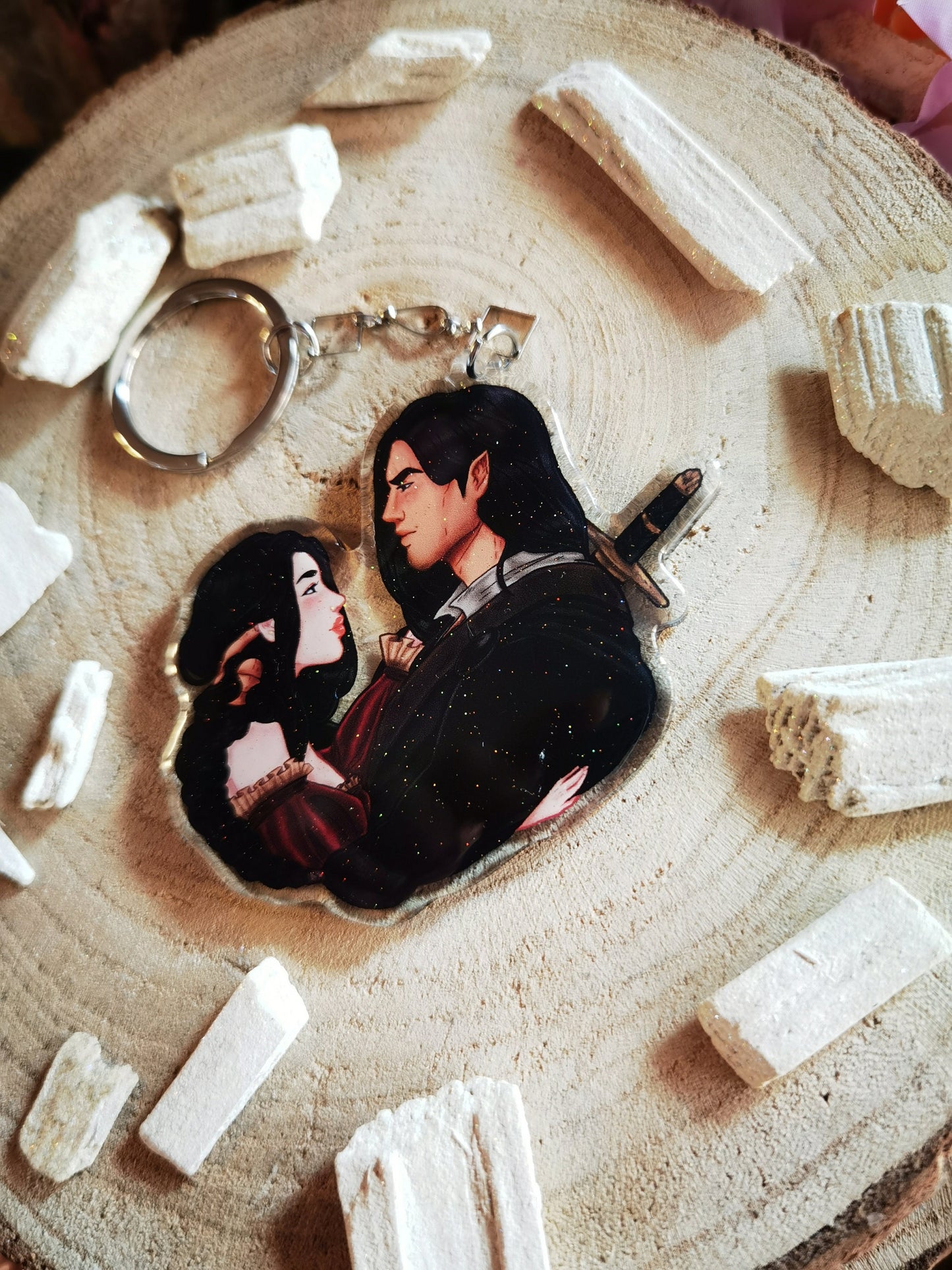 ELORCAN - Elide and Lorcan Throne of Glass inspired acrylic keychain