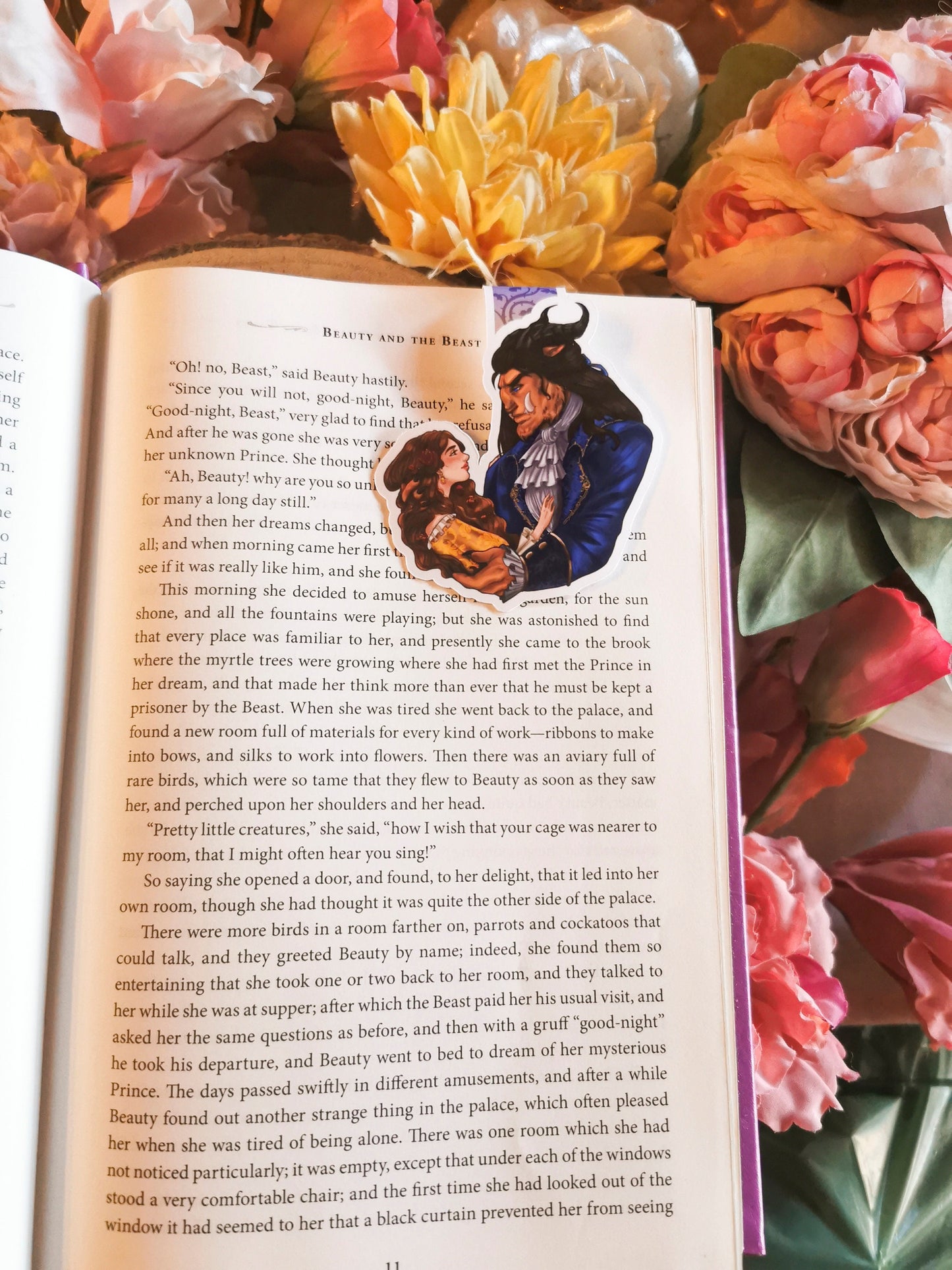 Beauty and the BEAST - Beauty and the Beast magnetic bookmark fairy tale old as time