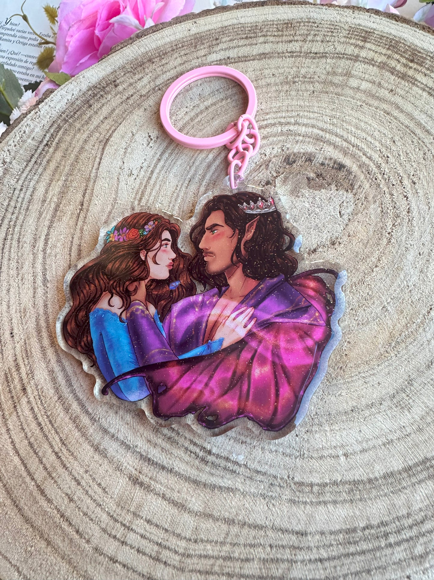 ELRIEL - Azriel & Elain - ACOMAF - ACOWAR - A Court of Thorns and Roses inspired transparent acrylic keychain