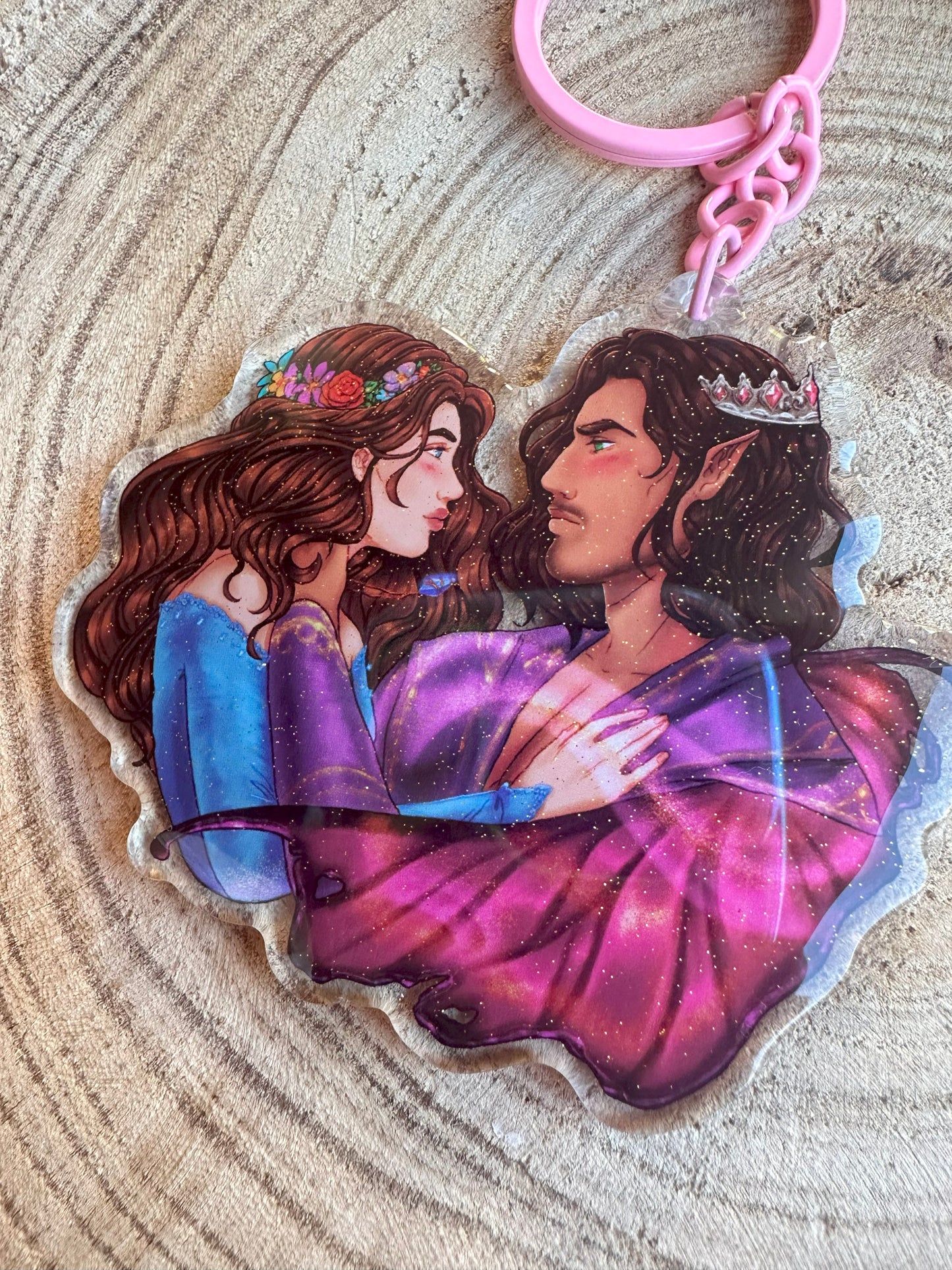 ELRIEL - Azriel & Elain - ACOMAF - ACOWAR - A Court of Thorns and Roses inspired transparent acrylic keychain