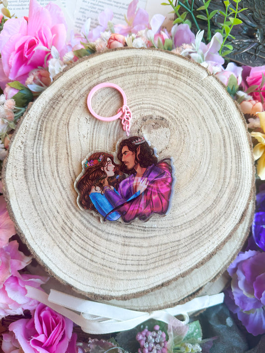 ELRIEL - Azriel & Elain - ACOMAF - ACOWAR - A Court of Thorns and Roses inspired transparent acrylic keychain