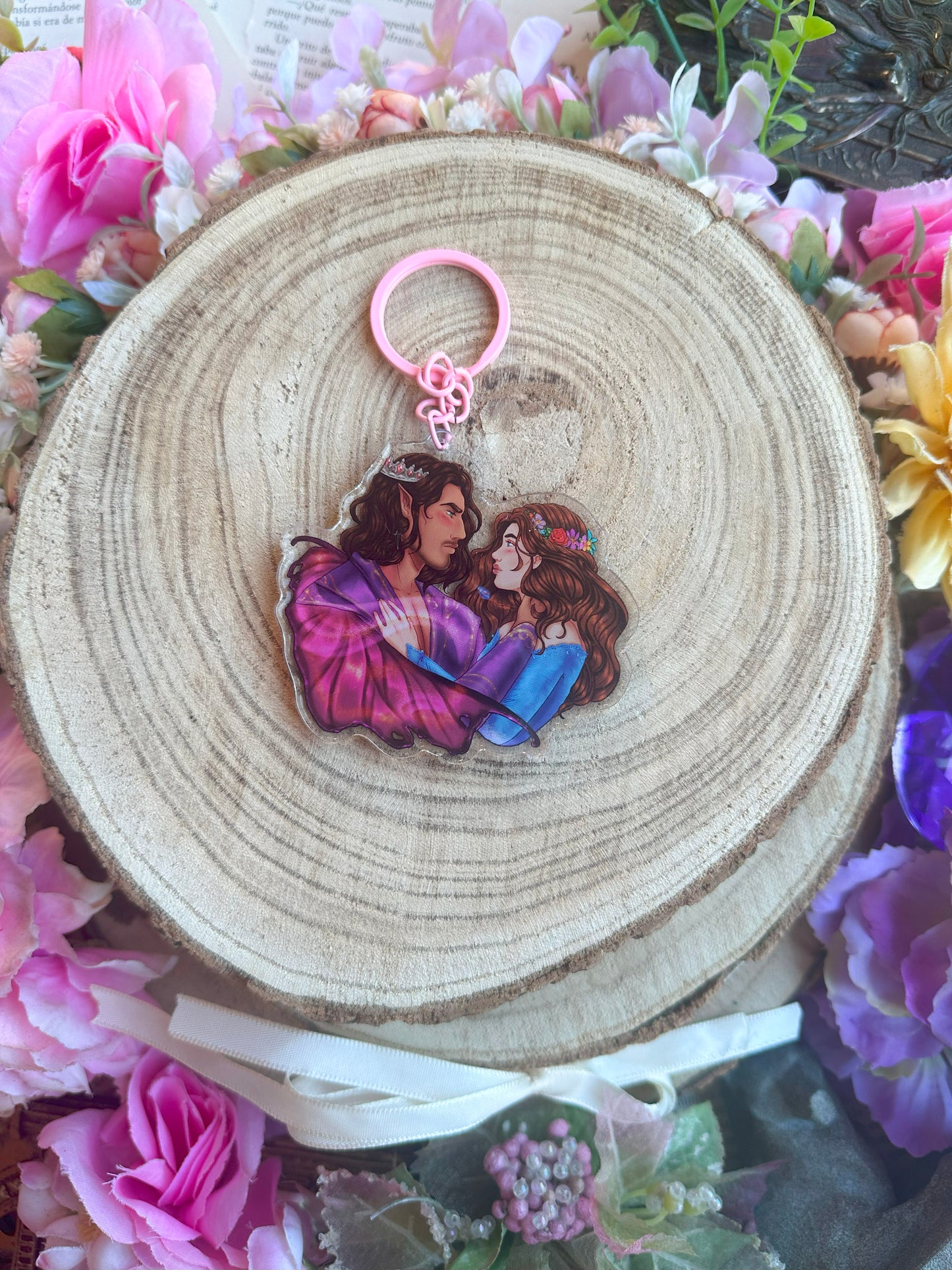 ELRIEL - Azriel & Elain - ACOMAF - ACOWAR - A Court of Thorns and Roses inspired transparent acrylic keychain