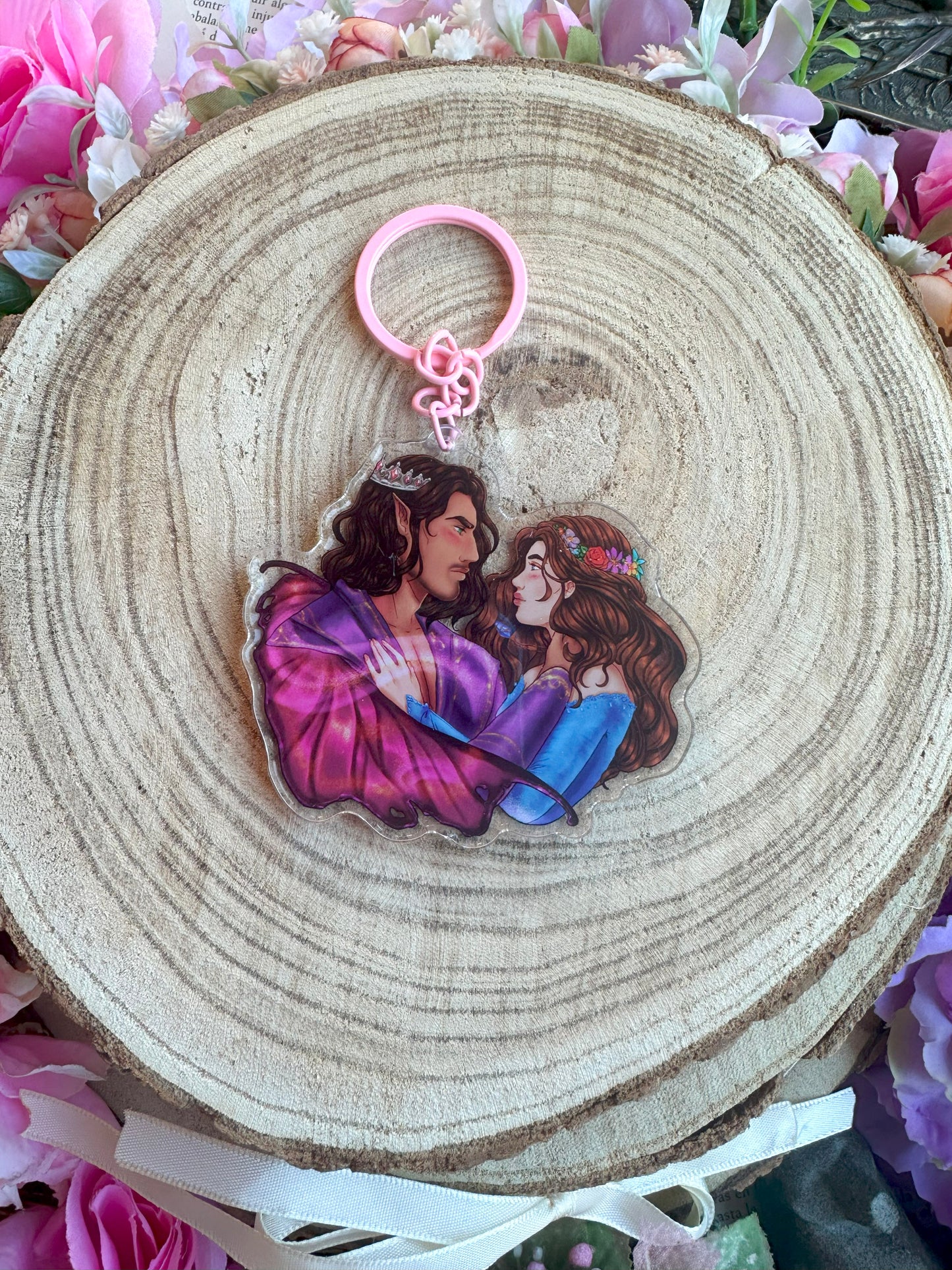 ELRIEL - Azriel & Elain - ACOMAF - ACOWAR - A Court of Thorns and Roses inspired transparent acrylic keychain