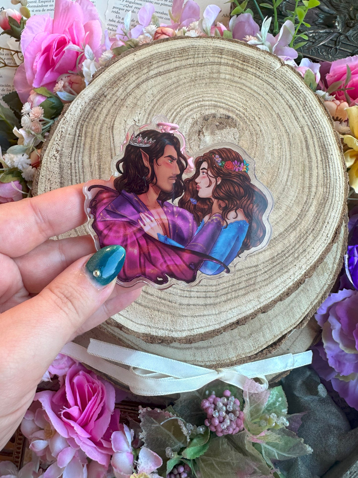 ELRIEL - Azriel & Elain - ACOMAF - ACOWAR - A Court of Thorns and Roses inspired transparent acrylic keychain