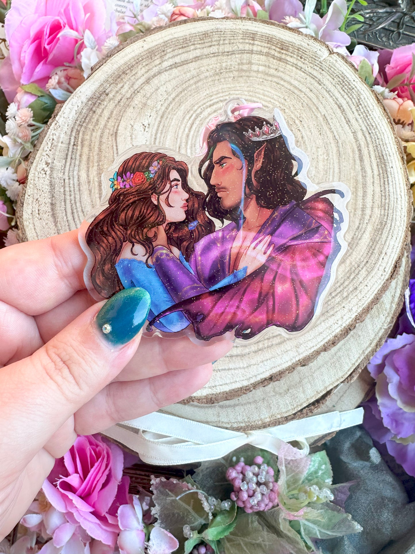 ELRIEL - Azriel & Elain - ACOMAF - ACOWAR - A Court of Thorns and Roses inspired transparent acrylic keychain