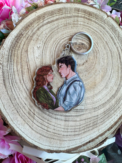 ELRIEL - Azriel & Elain - ACOMAF - ACOWAR - A Court of Thorns and Roses inspired transparent acrylic keychain