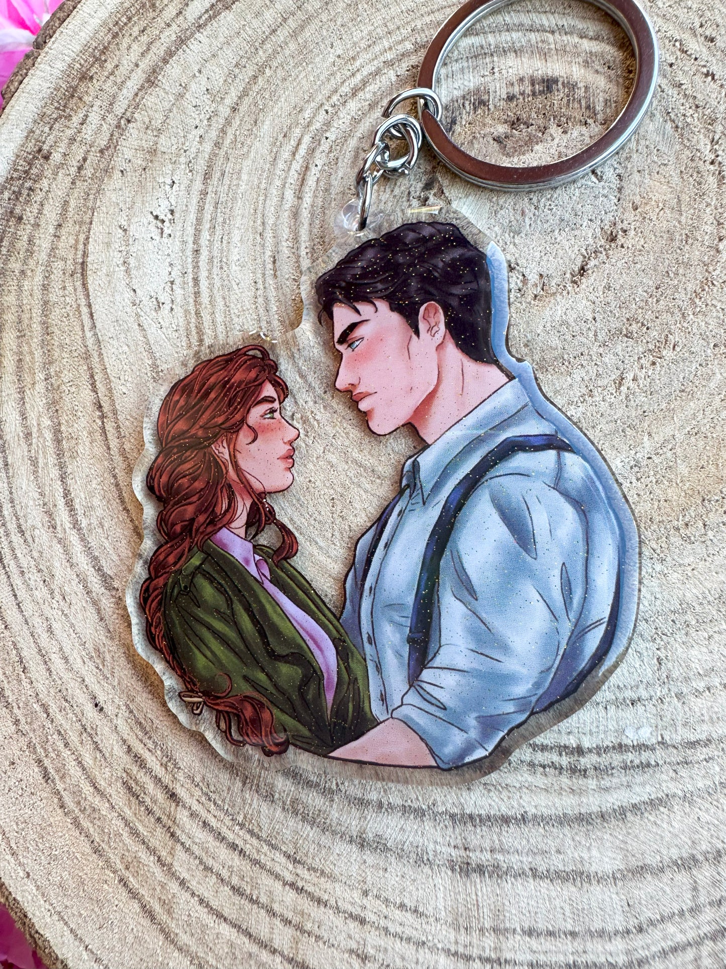 ELRIEL - Azriel & Elain - ACOMAF - ACOWAR - A Court of Thorns and Roses inspired transparent acrylic keychain