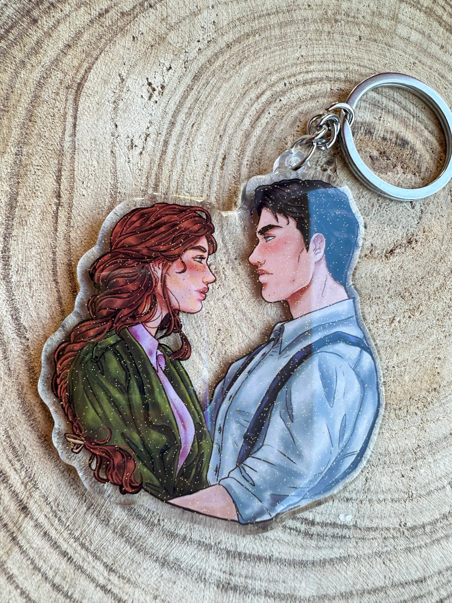 ELRIEL - Azriel & Elain - ACOMAF - ACOWAR - A Court of Thorns and Roses inspired transparent acrylic keychain