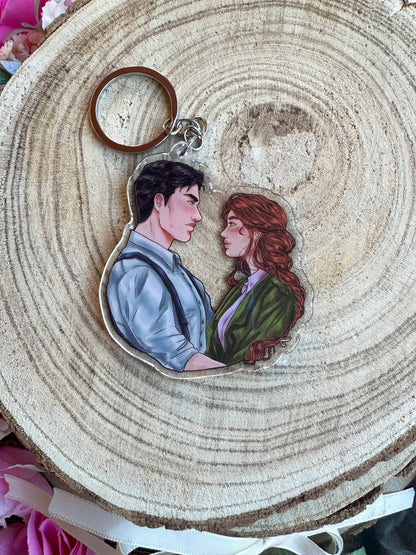 ELRIEL - Azriel & Elain - ACOMAF - ACOWAR - A Court of Thorns and Roses inspired transparent acrylic keychain