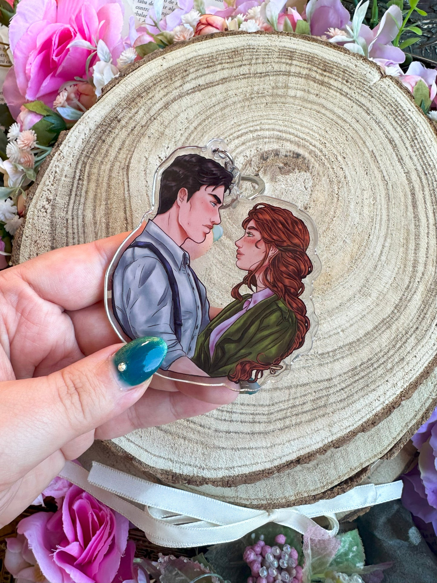 ELRIEL - Azriel & Elain - ACOMAF - ACOWAR - A Court of Thorns and Roses inspired transparent acrylic keychain