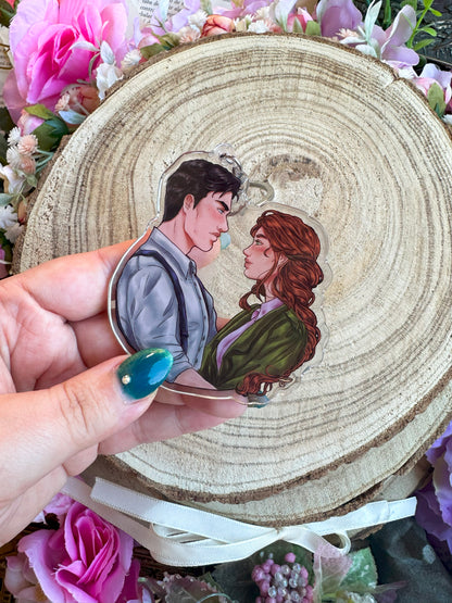 ELRIEL - Azriel & Elain - ACOMAF - ACOWAR - A Court of Thorns and Roses inspired transparent acrylic keychain