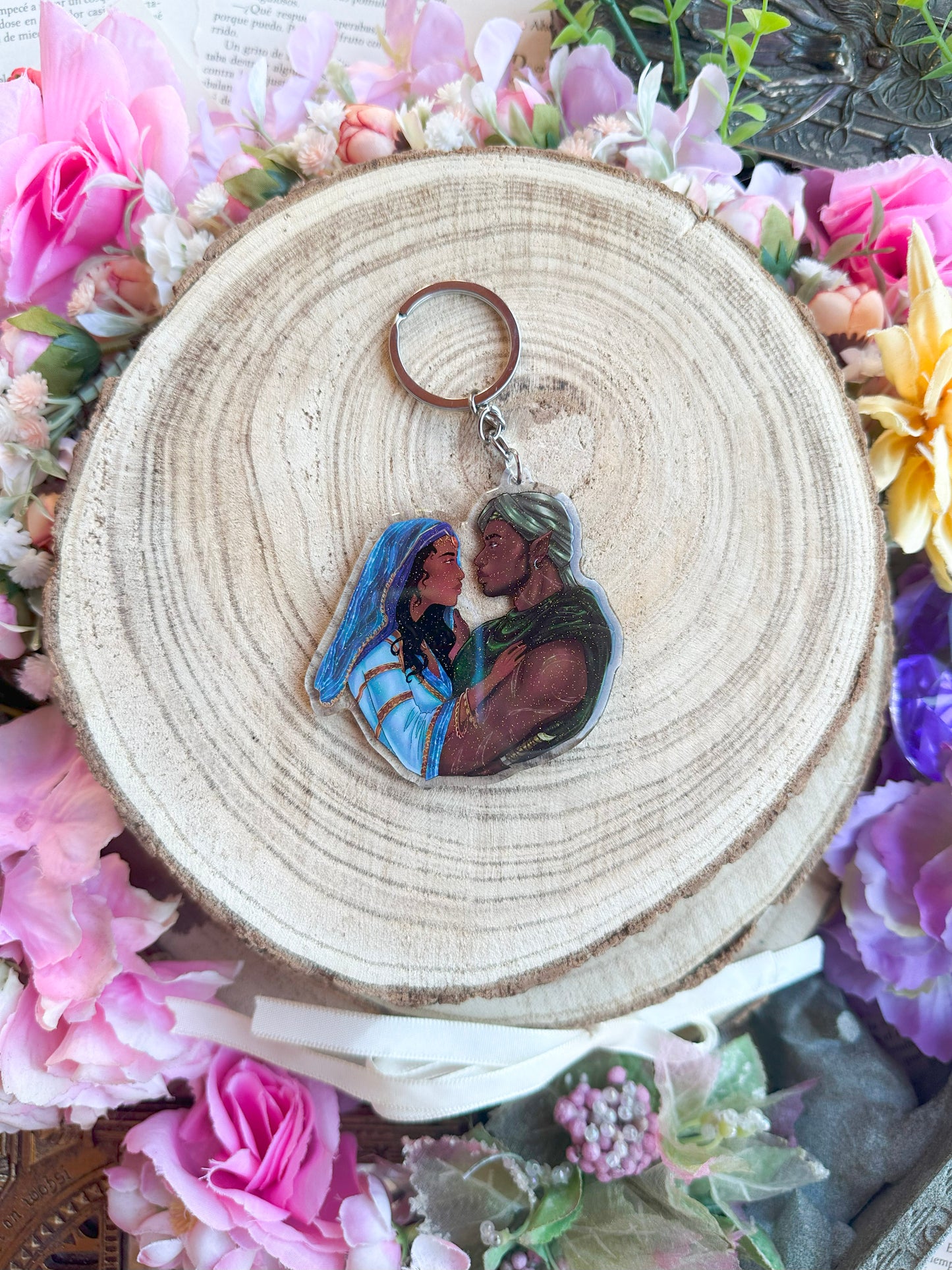ELRIEL - Azriel & Elain - ACOMAF - ACOWAR - A Court of Thorns and Roses inspired transparent acrylic keychain