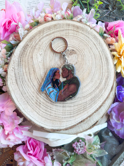 ELRIEL - Azriel & Elain - ACOMAF - ACOWAR - A Court of Thorns and Roses inspired transparent acrylic keychain