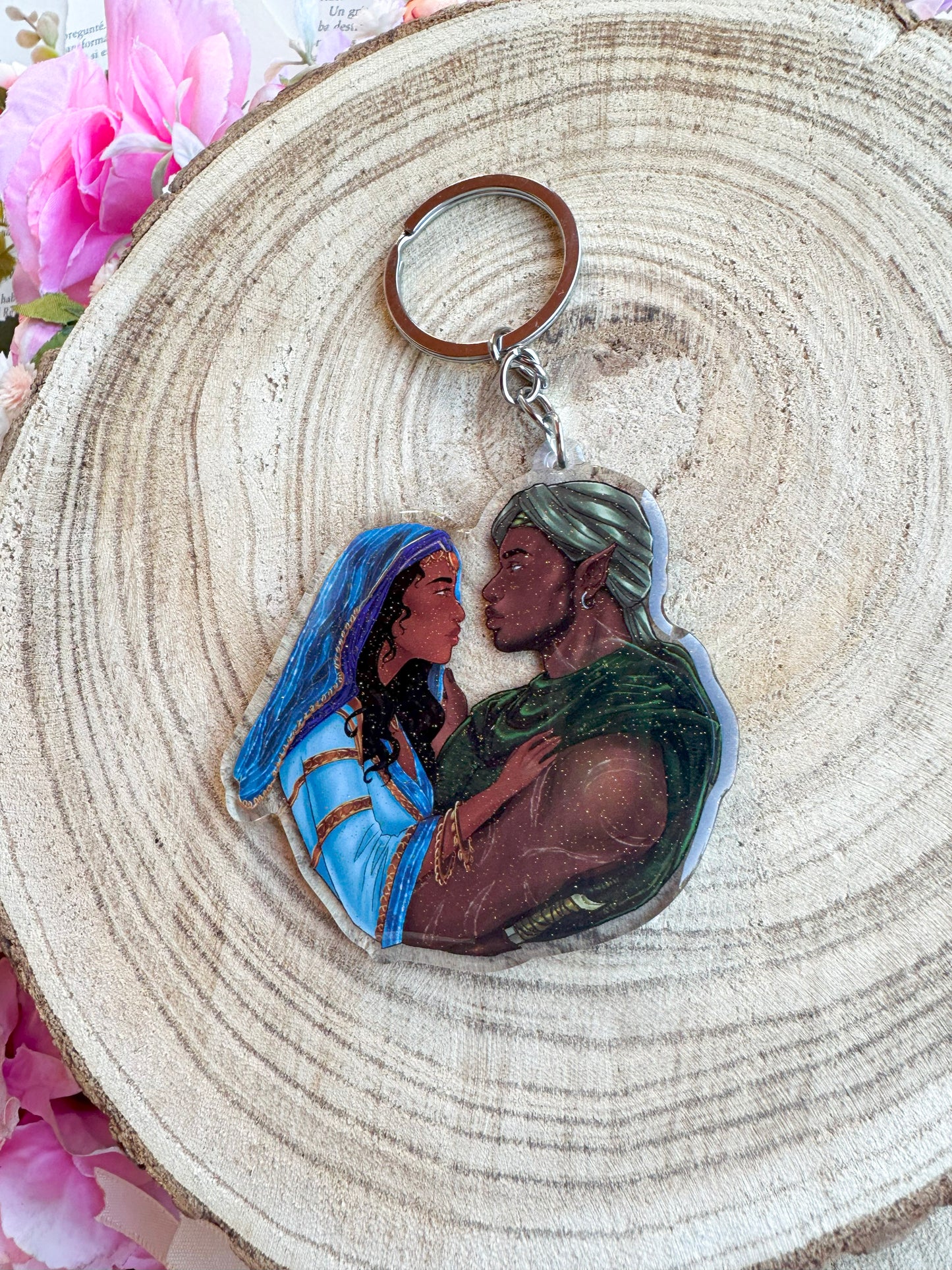 ELRIEL - Azriel & Elain - ACOMAF - ACOWAR - A Court of Thorns and Roses inspired transparent acrylic keychain