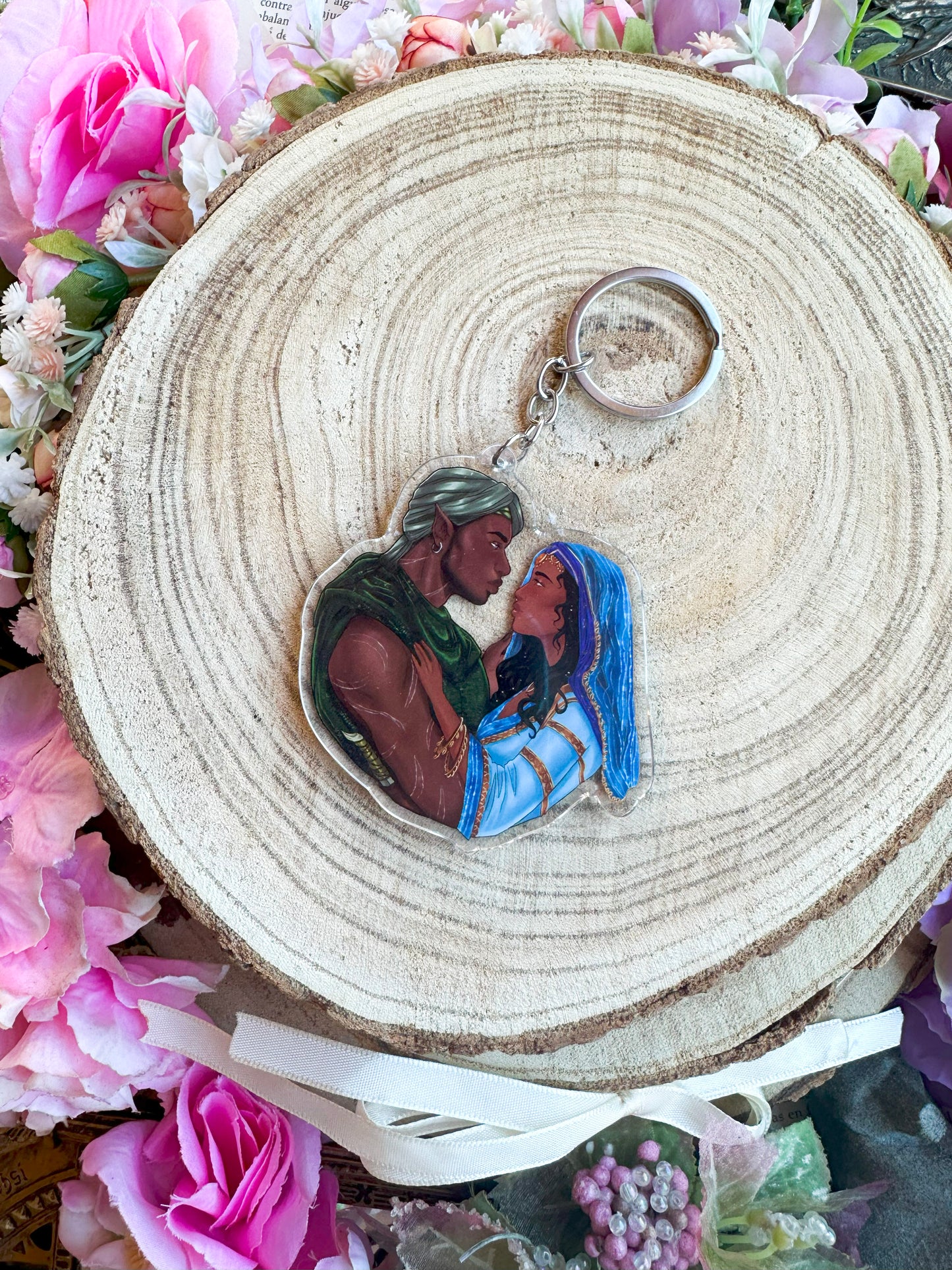 ELRIEL - Azriel & Elain - ACOMAF - ACOWAR - A Court of Thorns and Roses inspired transparent acrylic keychain