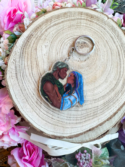 ELRIEL - Azriel & Elain - ACOMAF - ACOWAR - A Court of Thorns and Roses inspired transparent acrylic keychain