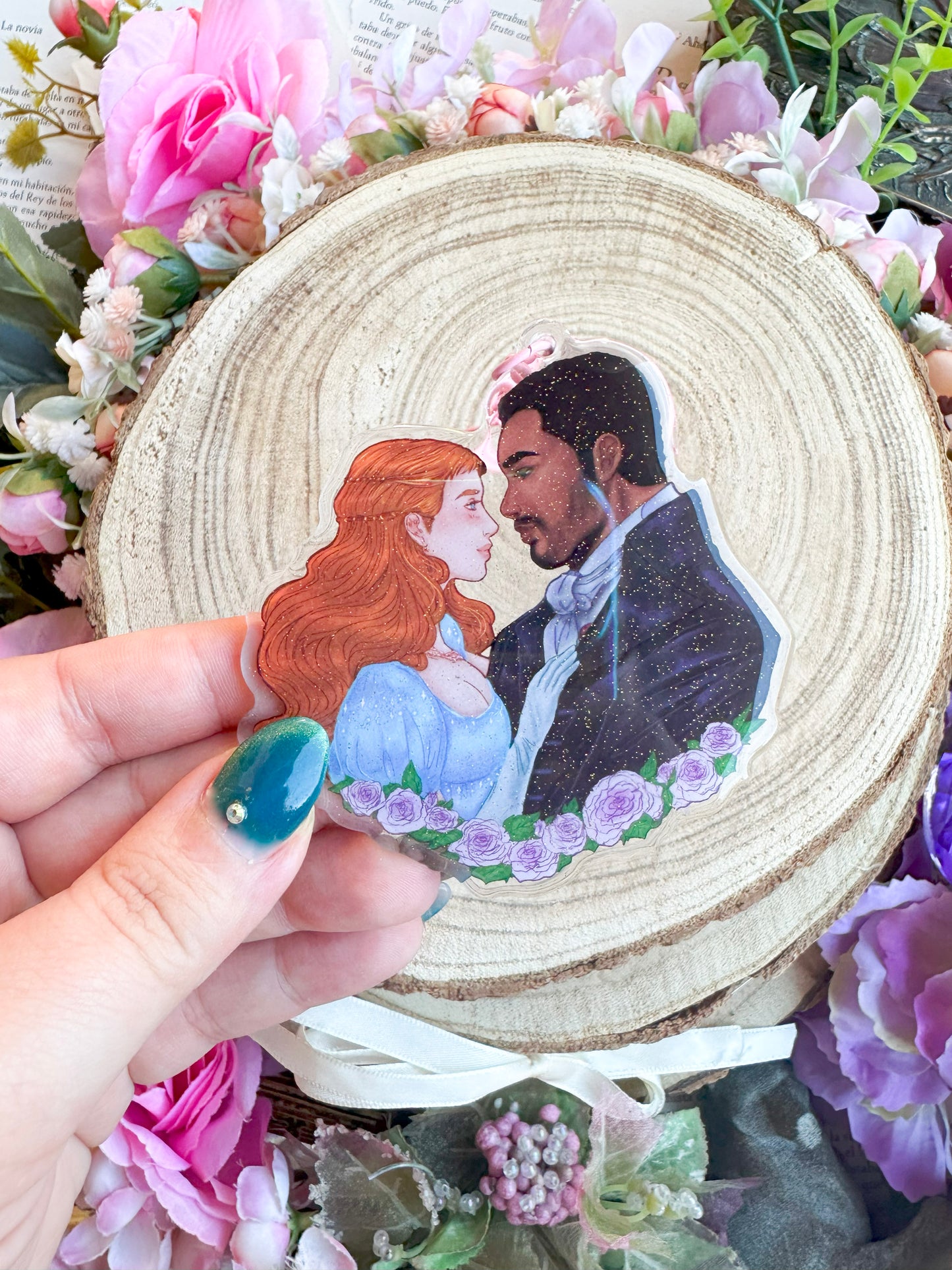 ELRIEL - Azriel & Elain - ACOMAF - ACOWAR - A Court of Thorns and Roses inspired transparent acrylic keychain