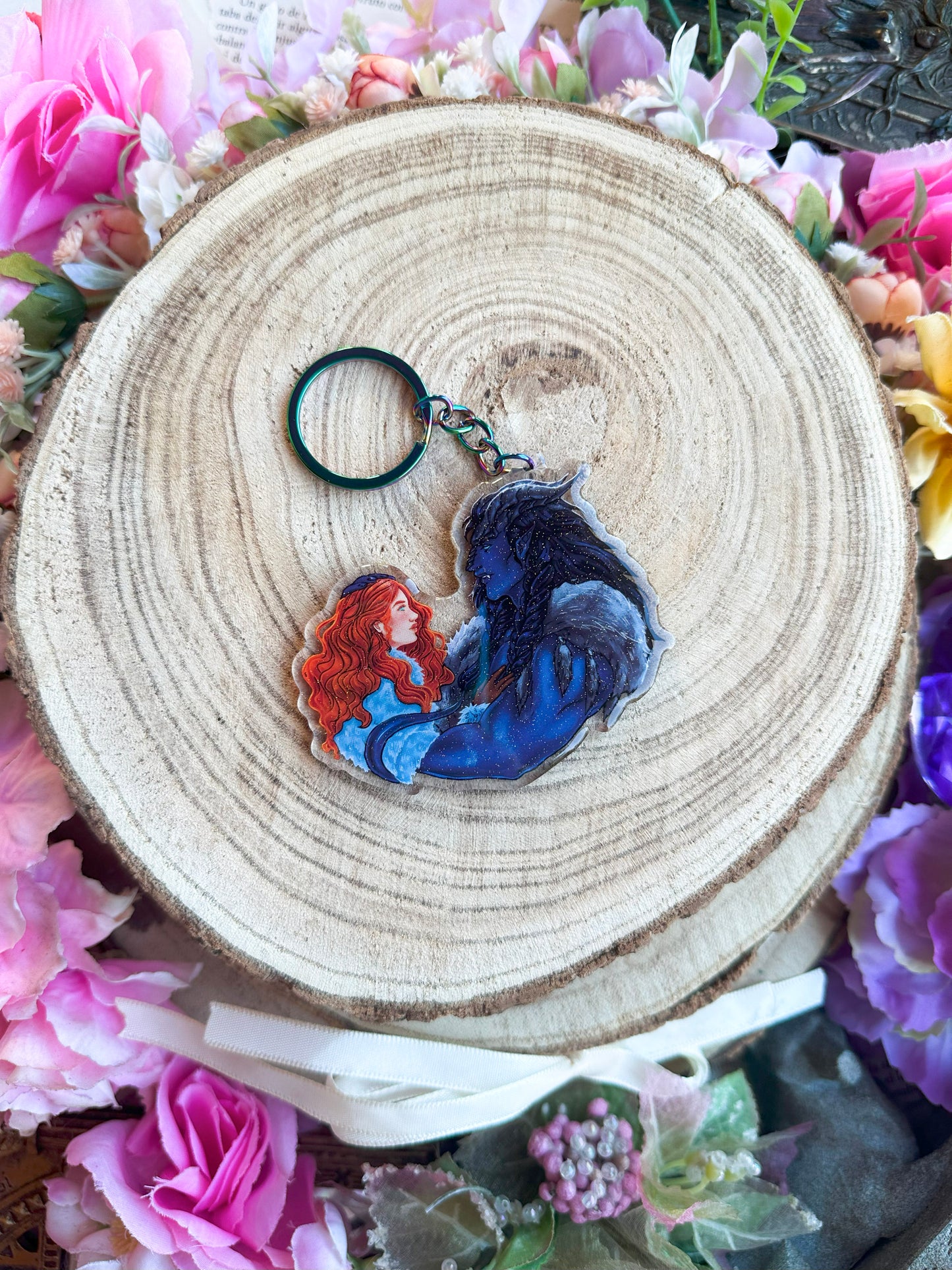 ELRIEL - Azriel & Elain - ACOMAF - ACOWAR - A Court of Thorns and Roses inspired transparent acrylic keychain