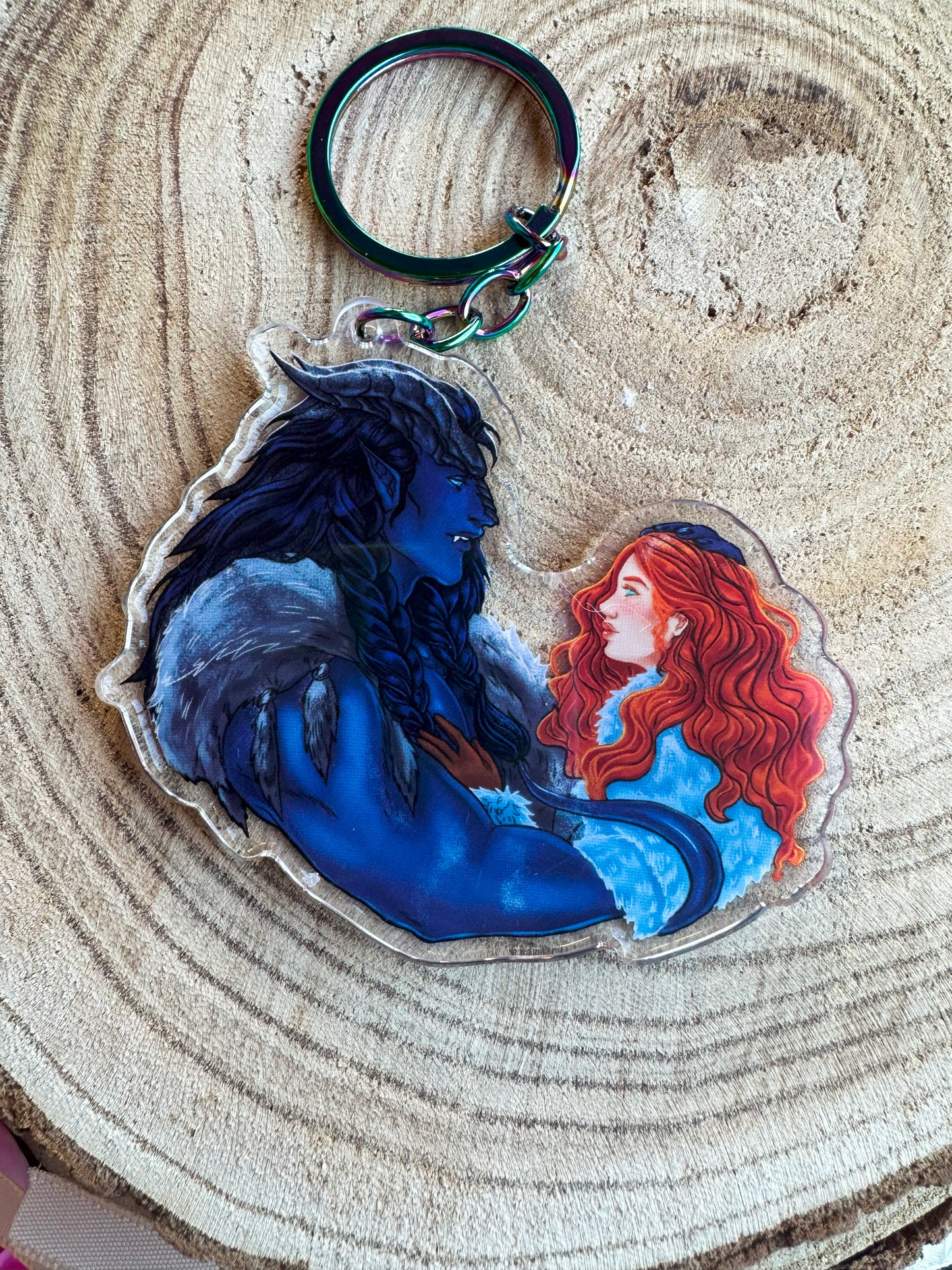 ELRIEL - Azriel & Elain - ACOMAF - ACOWAR - A Court of Thorns and Roses inspired transparent acrylic keychain