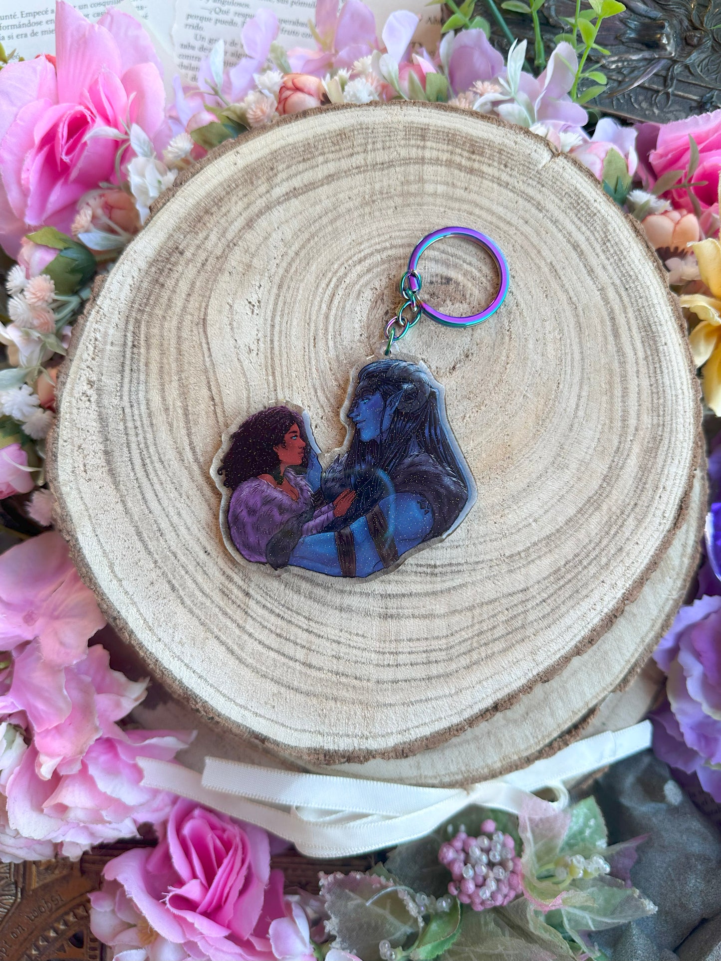 ELRIEL - Azriel & Elain - ACOMAF - ACOWAR - A Court of Thorns and Roses inspired transparent acrylic keychain