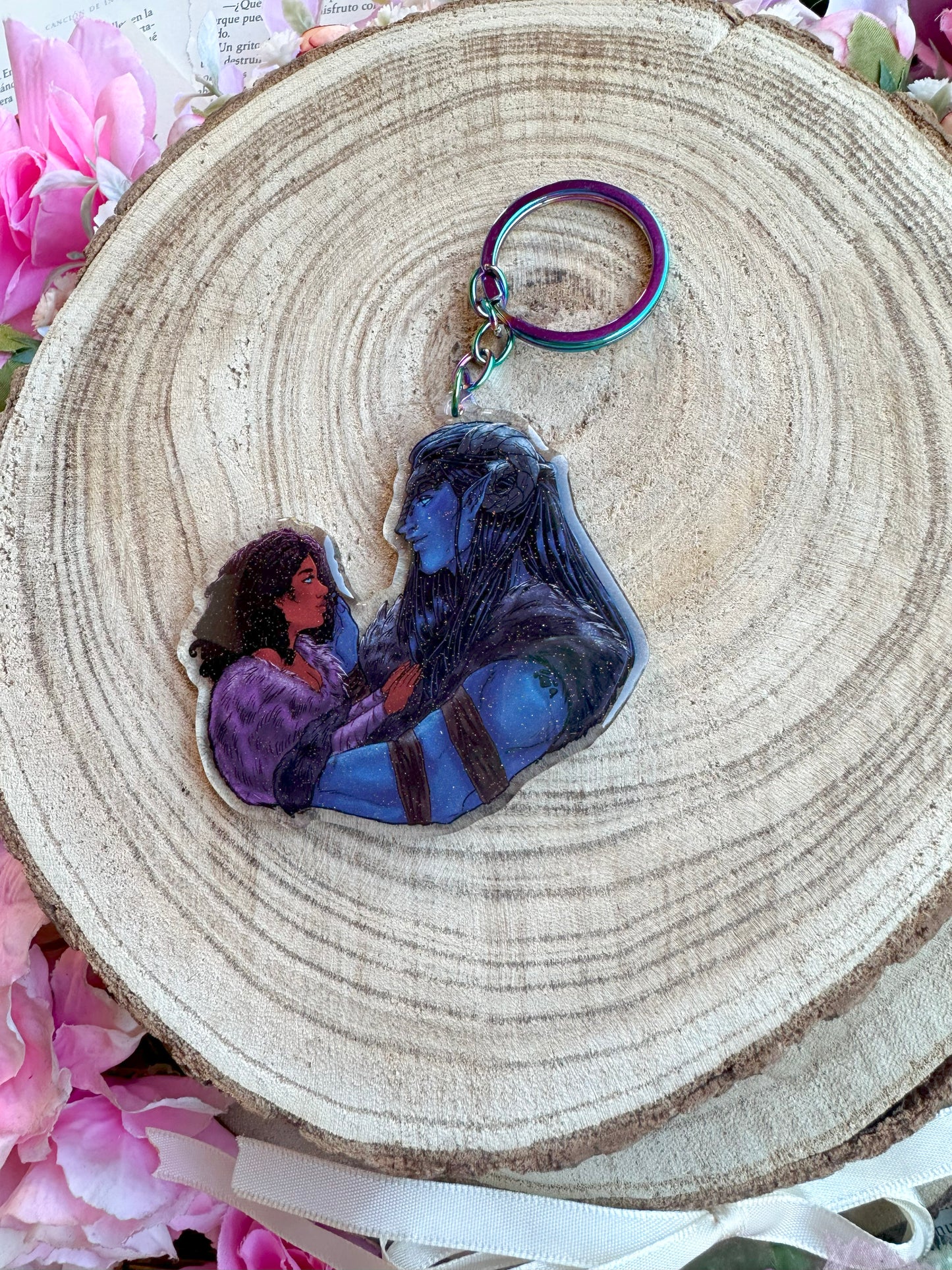 ELRIEL - Azriel & Elain - ACOMAF - ACOWAR - A Court of Thorns and Roses inspired transparent acrylic keychain