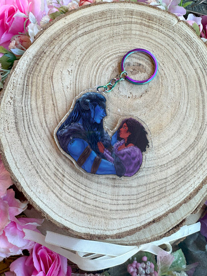 ELRIEL - Azriel & Elain - ACOMAF - ACOWAR - A Court of Thorns and Roses inspired transparent acrylic keychain