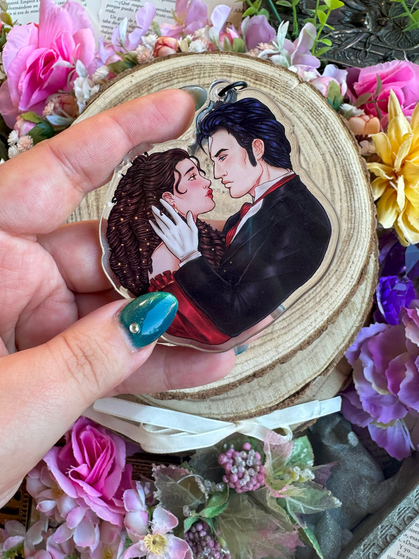 ELRIEL - Azriel & Elain - ACOMAF - ACOWAR - A Court of Thorns and Roses inspired transparent acrylic keychain
