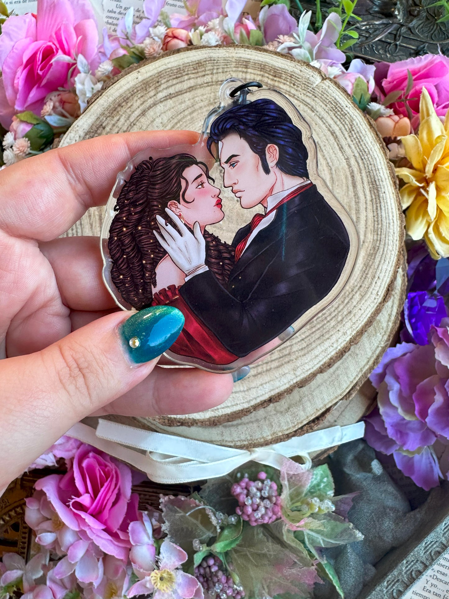ELRIEL - Azriel & Elain - ACOMAF - ACOWAR - A Court of Thorns and Roses inspired transparent acrylic keychain