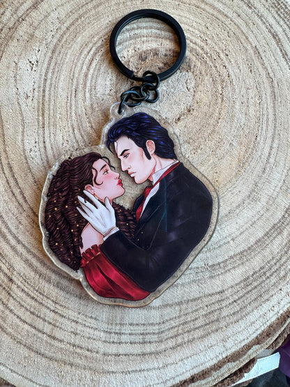 ELRIEL - Azriel & Elain - ACOMAF - ACOWAR - A Court of Thorns and Roses inspired transparent acrylic keychain