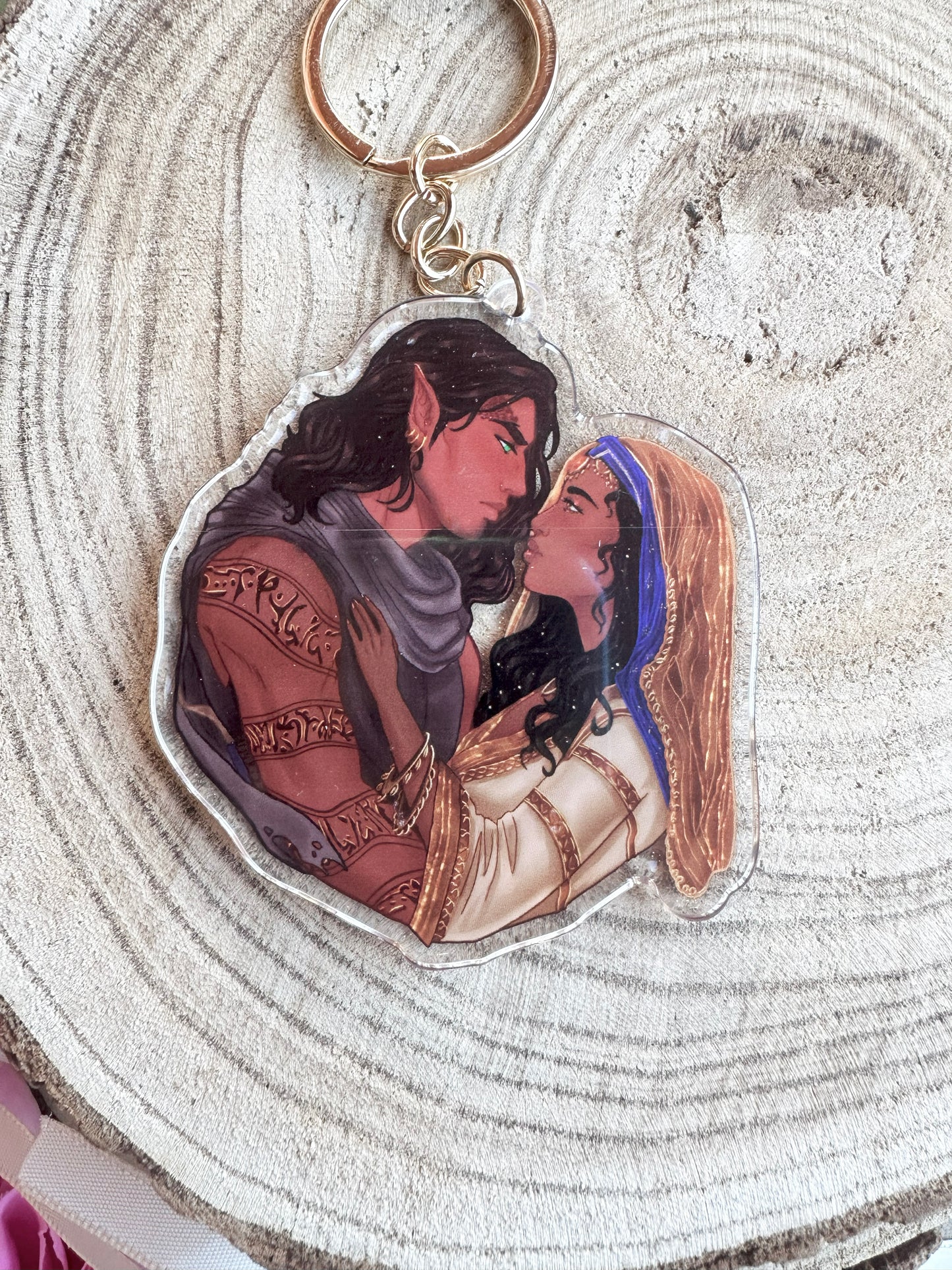 ELRIEL - Azriel & Elain - ACOMAF - ACOWAR - A Court of Thorns and Roses inspired transparent acrylic keychain