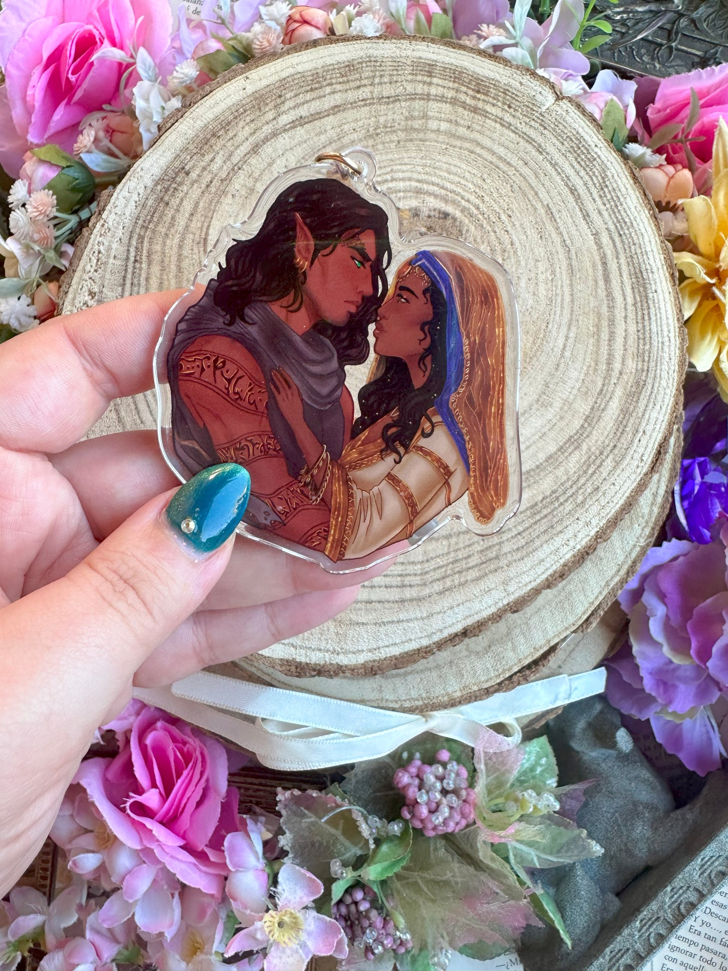 ELRIEL - Azriel & Elain - ACOMAF - ACOWAR - A Court of Thorns and Roses inspired transparent acrylic keychain