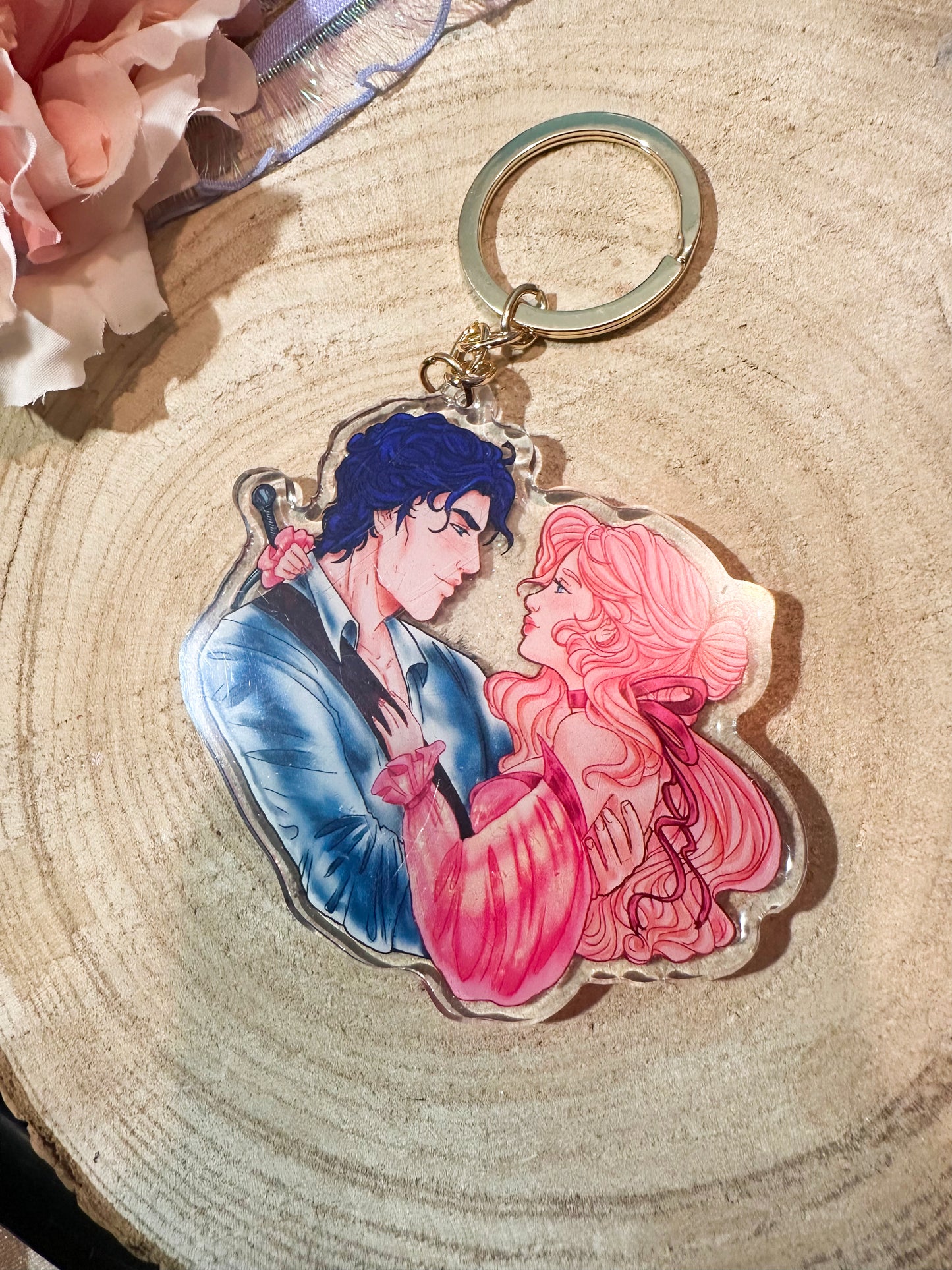 ELRIEL - Azriel & Elain - ACOMAF - ACOWAR - A Court of Thorns and Roses inspired transparent acrylic keychain