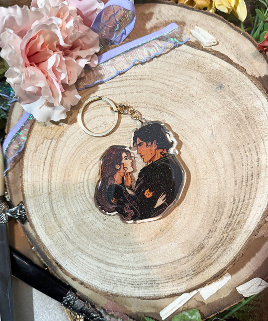 ELRIEL - Azriel & Elain - ACOMAF - ACOWAR - A Court of Thorns and Roses inspired transparent acrylic keychain