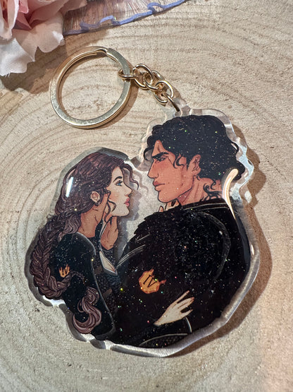ELRIEL - Azriel & Elain - ACOMAF - ACOWAR - A Court of Thorns and Roses inspired transparent acrylic keychain