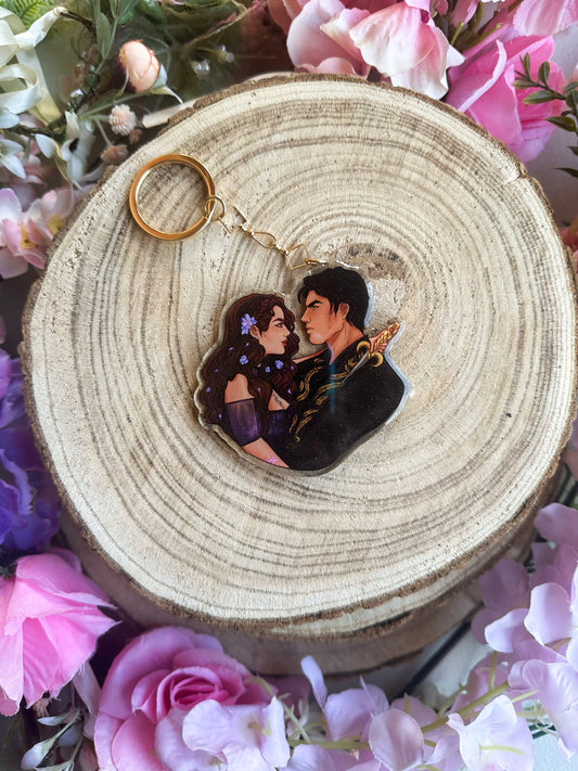 ELRIEL - Azriel & Elain - ACOMAF - ACOWAR - A Court of Thorns and Roses inspired transparent acrylic keychain