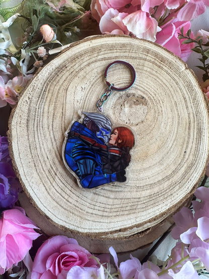 ELRIEL - Azriel & Elain - ACOMAF - ACOWAR - A Court of Thorns and Roses inspired transparent acrylic keychain