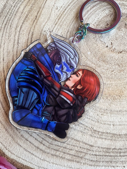 ELRIEL - Azriel & Elain - ACOMAF - ACOWAR - A Court of Thorns and Roses inspired transparent acrylic keychain