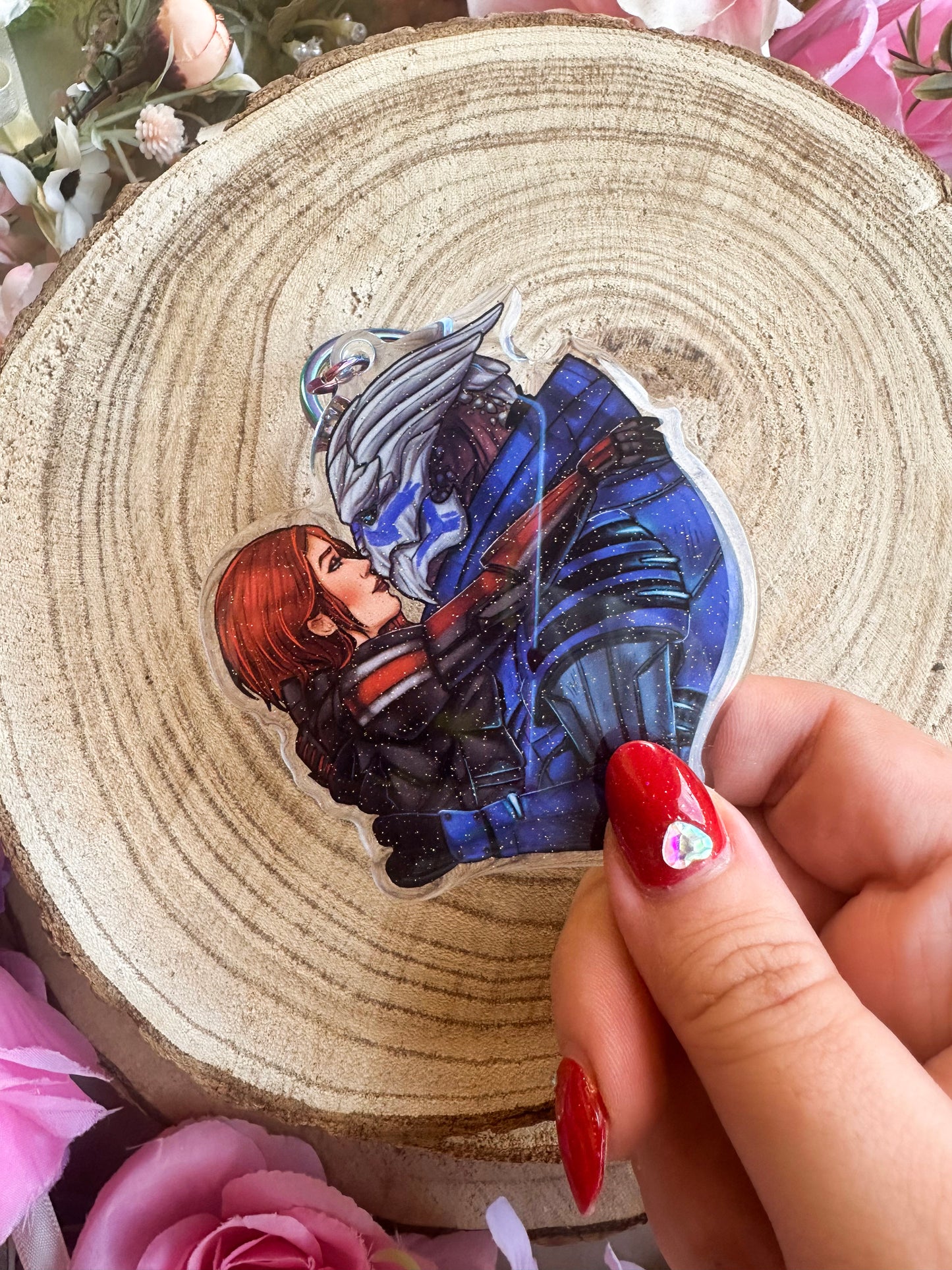 ELRIEL - Azriel & Elain - ACOMAF - ACOWAR - A Court of Thorns and Roses inspired transparent acrylic keychain