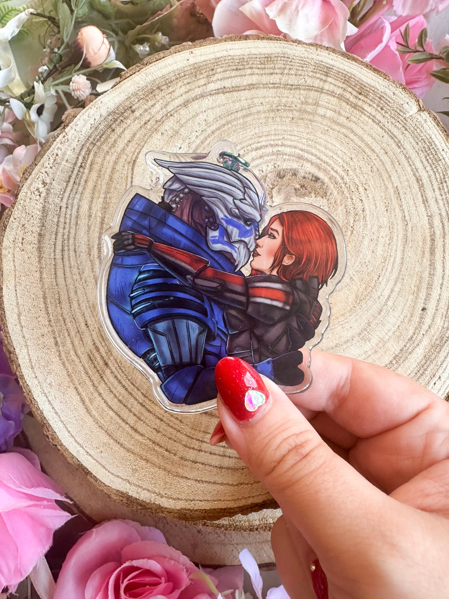 ELRIEL - Azriel & Elain - ACOMAF - ACOWAR - A Court of Thorns and Roses inspired transparent acrylic keychain