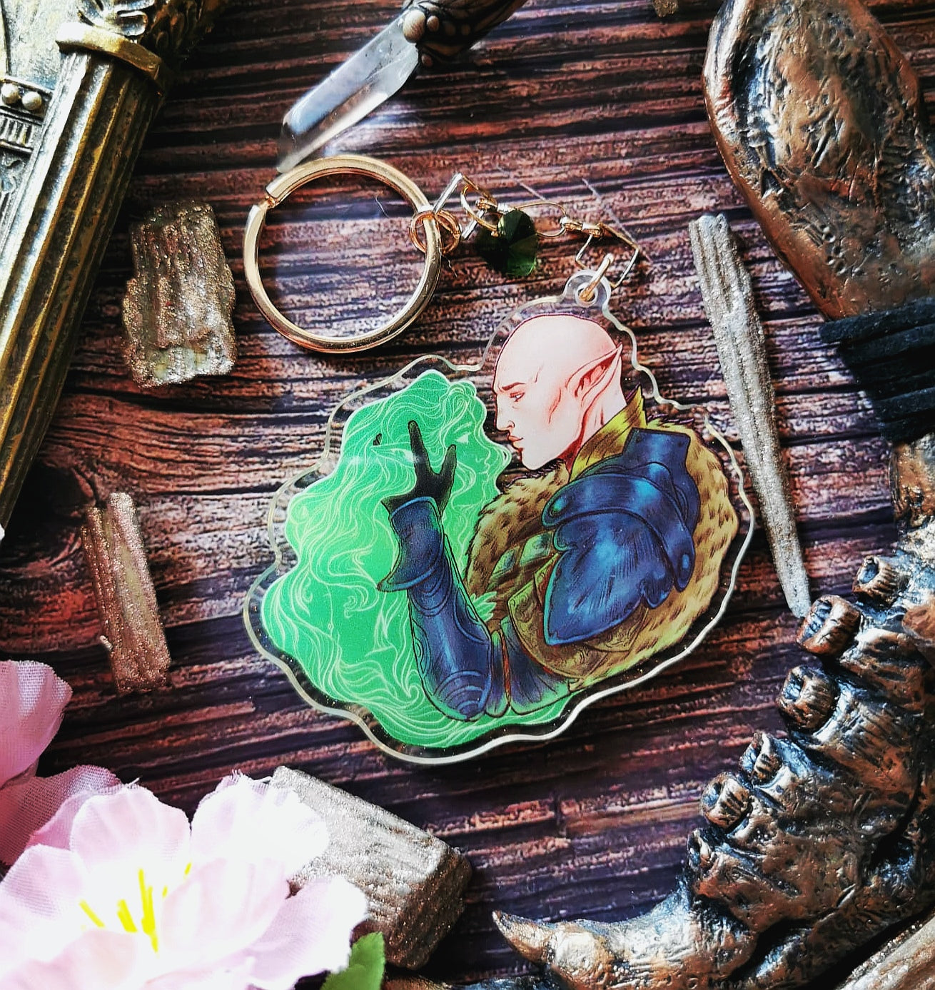 ELRIEL - Azriel & Elain - ACOMAF - ACOWAR - A Court of Thorns and Roses inspired transparent acrylic keychain