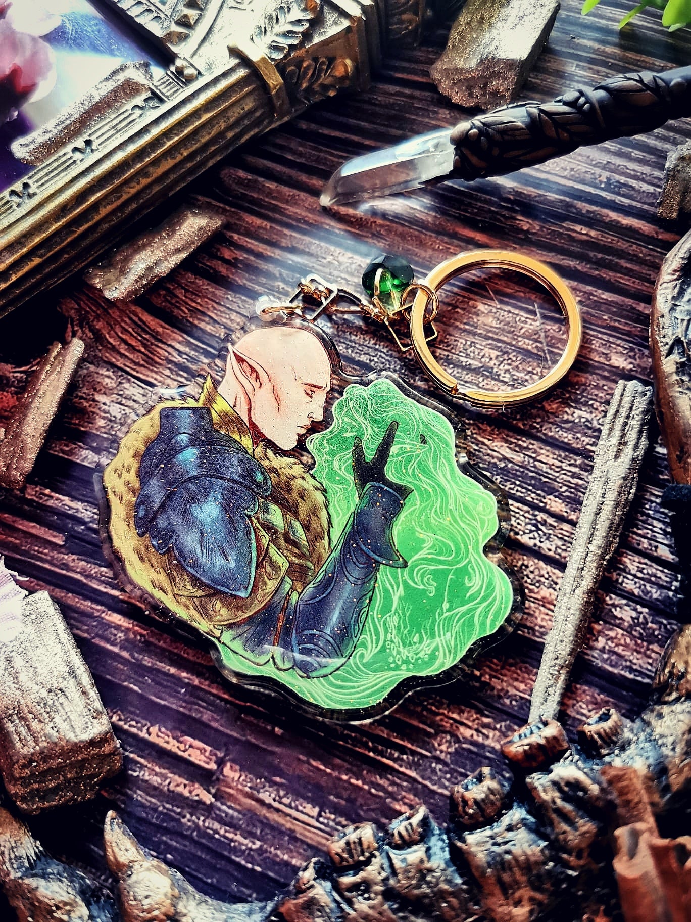 ELRIEL - Azriel & Elain - ACOMAF - ACOWAR - A Court of Thorns and Roses inspired transparent acrylic keychain